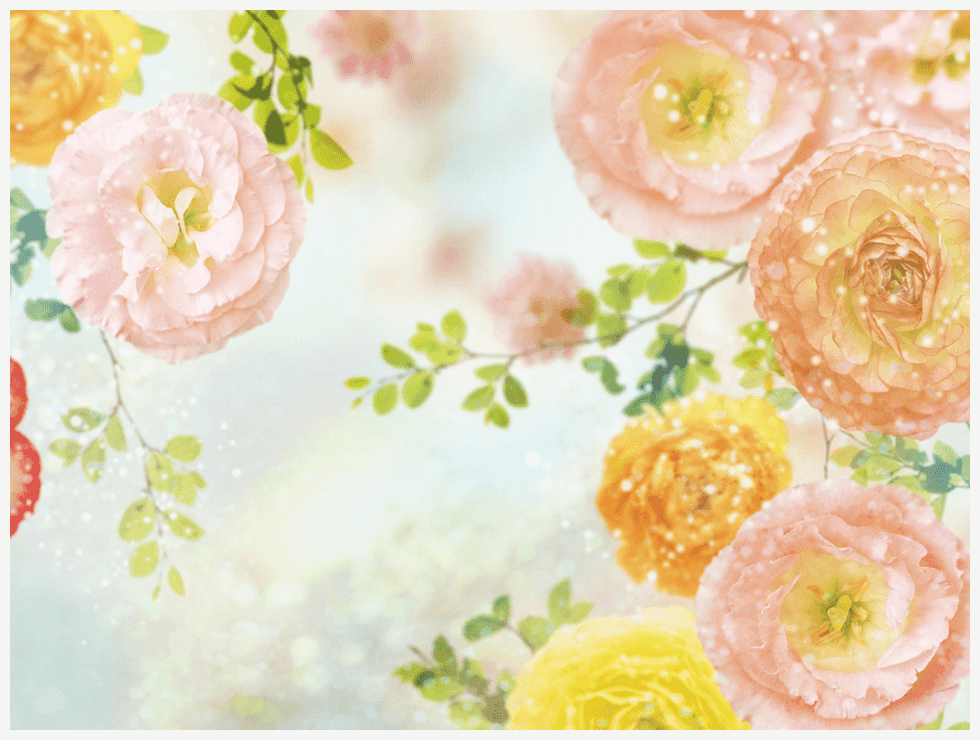 卡通浪漫花朵PPT背景图免费下载