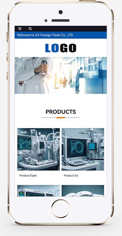 PbootCMS 医疗设备外贸模板 自适应手机端响应式外贸医疗网站源码下载